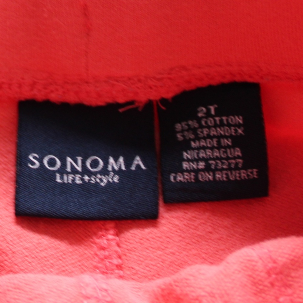 Sonoma Girls 18-24 M Shorts Lot of 3 Orange Green - Picture 5 of 8